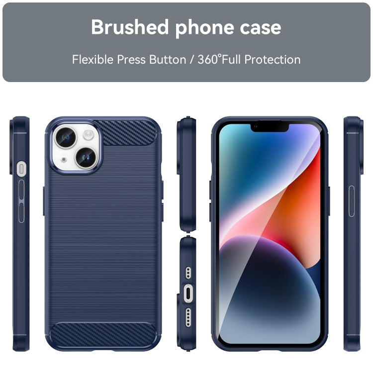 CARBON Zadný obal pre Apple iPhone 15 Plus - modrý