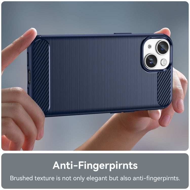 CARBON Zadný obal pre Apple iPhone 15 Plus - modrý