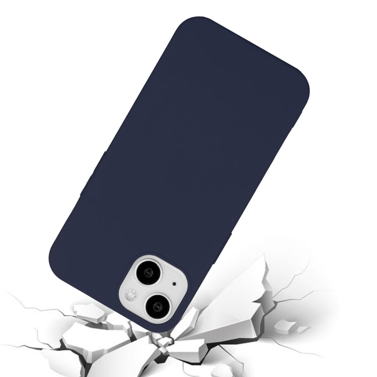 MATT Silikónový obal pre Apple iPhone 15 Plus - modrý