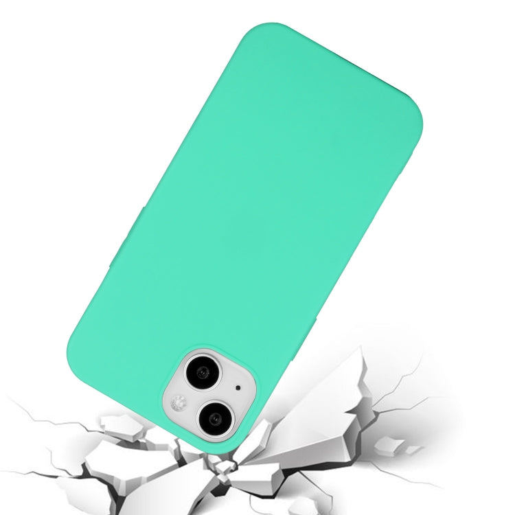 MATT Silikónový obal pre Apple iPhone 15 Plus - mentolový