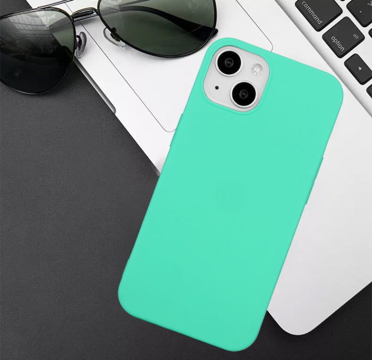 MATT Silikónový obal pre Apple iPhone 15 Plus - mentolový