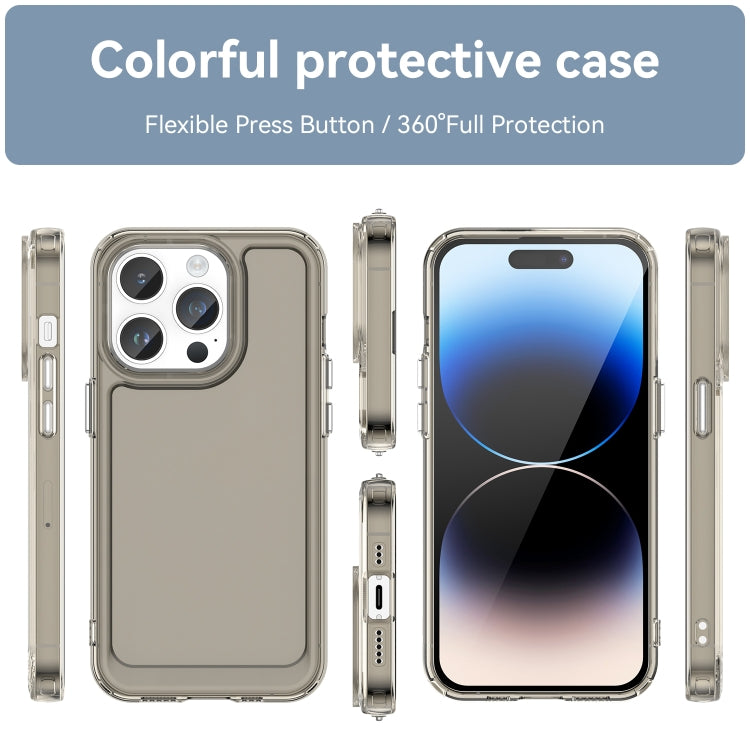 CANDY Zadný obal pre Apple iPhone 15 Pro Max - sivý