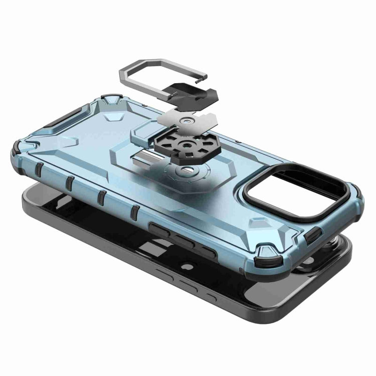 RING ARMOR Tvrdený kryt pre Apple iPhone 15 Pro - zelený