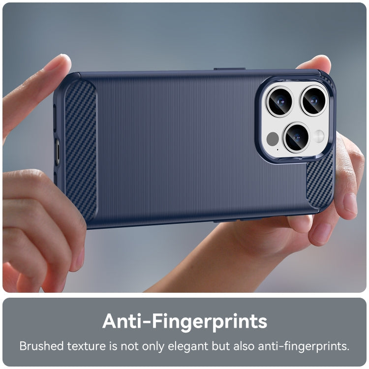 CARBON Zadný obal pre Apple iPhone 15 Pro - modrý