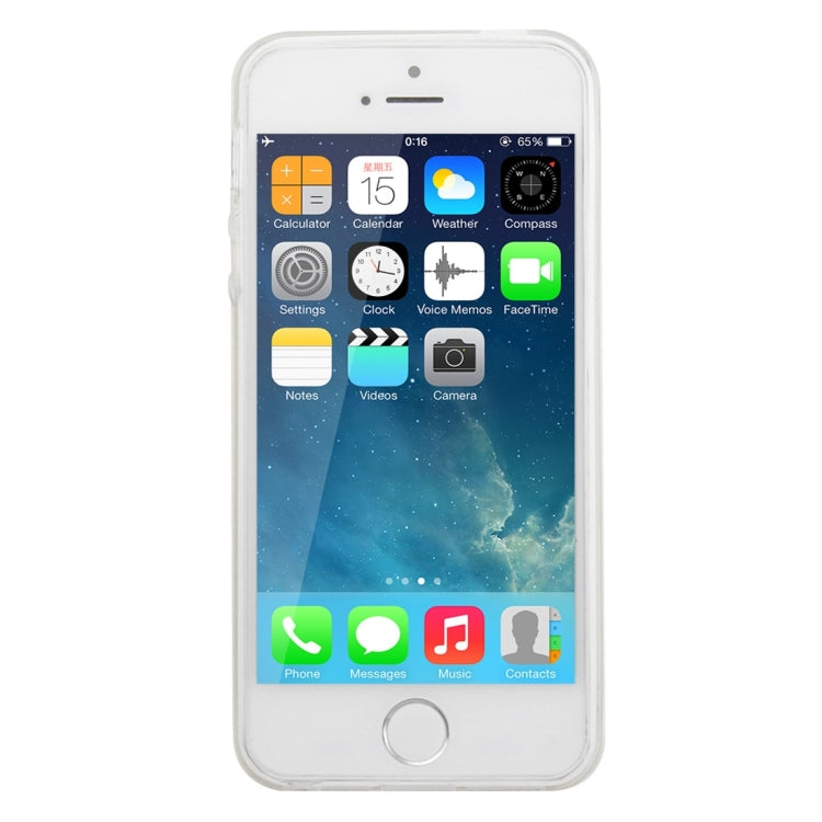 TRANSPARENTNÝ Silikónový obal pre Apple iPhone 5 / 5S / SE - priesvitný