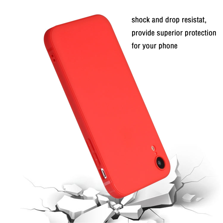 MATT Silikónový obal pre Apple iPhone XR - červený