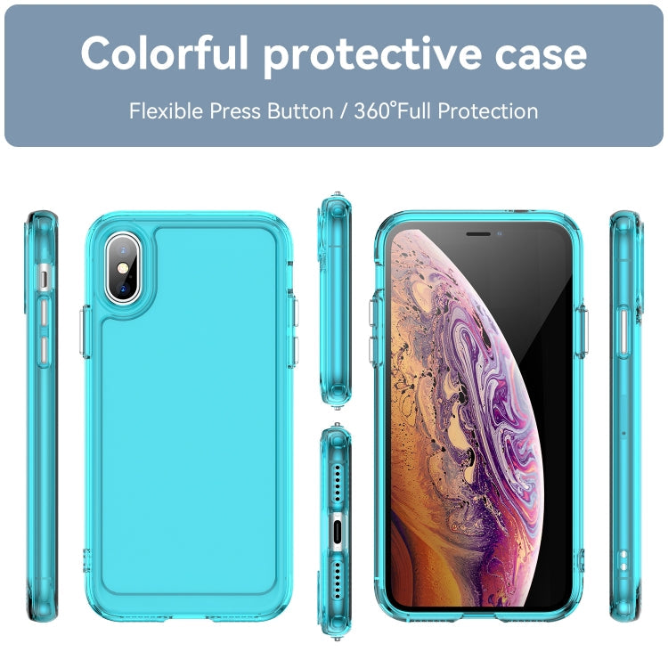 CANDY Zadný obal pre Apple iPhone X / XS - modrý