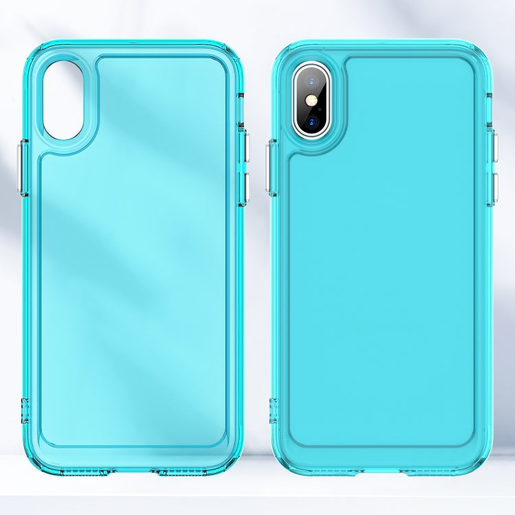 CANDY Zadný obal pre Apple iPhone X / XS - modrý