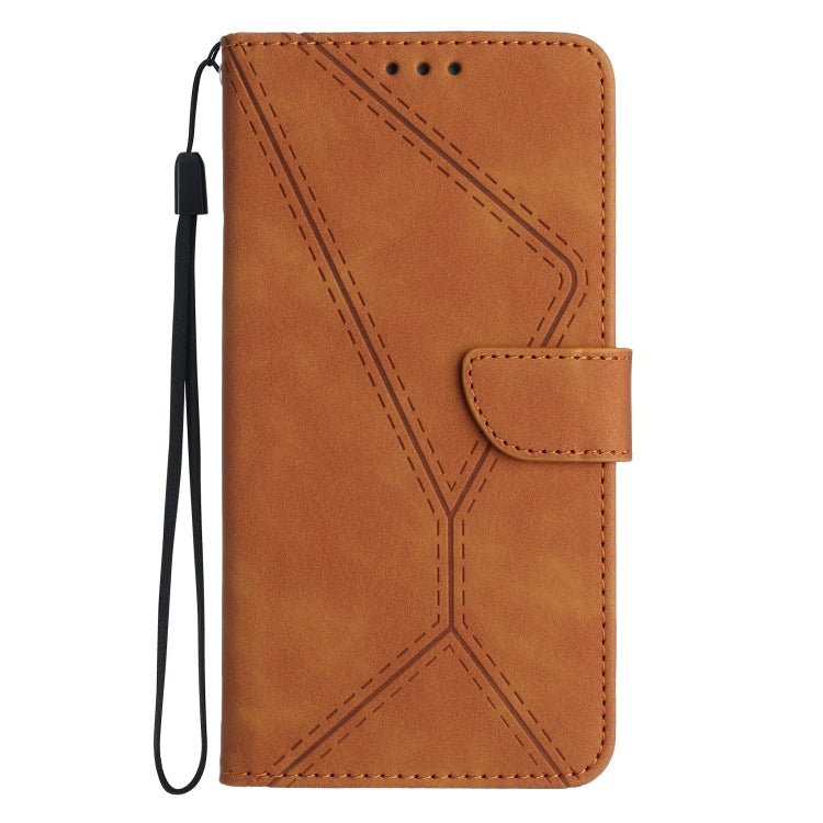 STITCHING Knižkové puzdro pre Apple iPhone 11 - hnedé