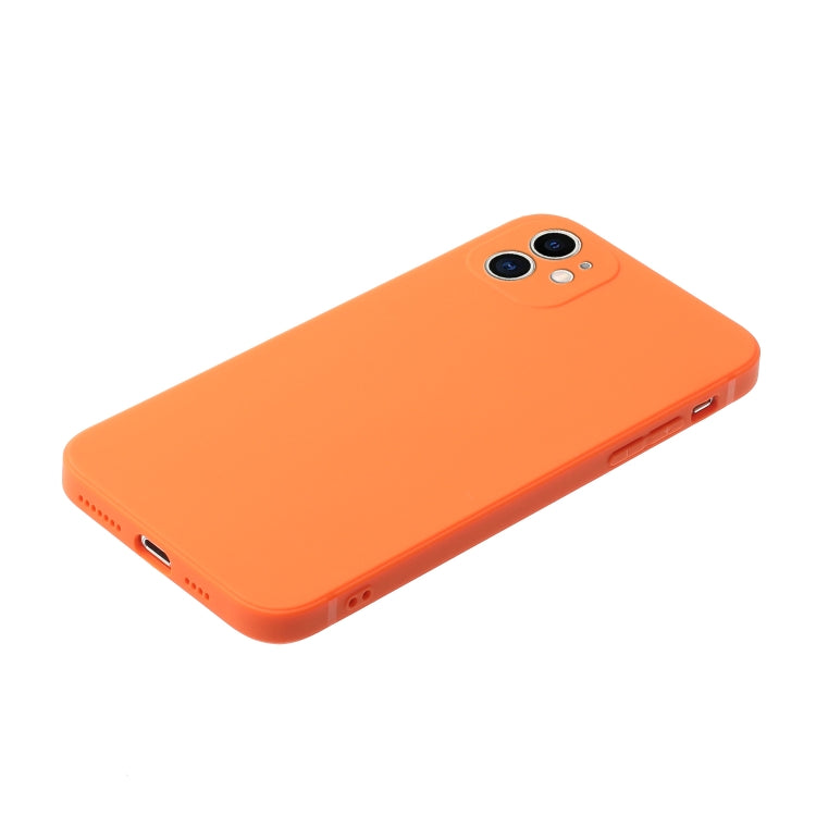 MATT Silikónový obal pre Apple iPhone 11 - oranžový