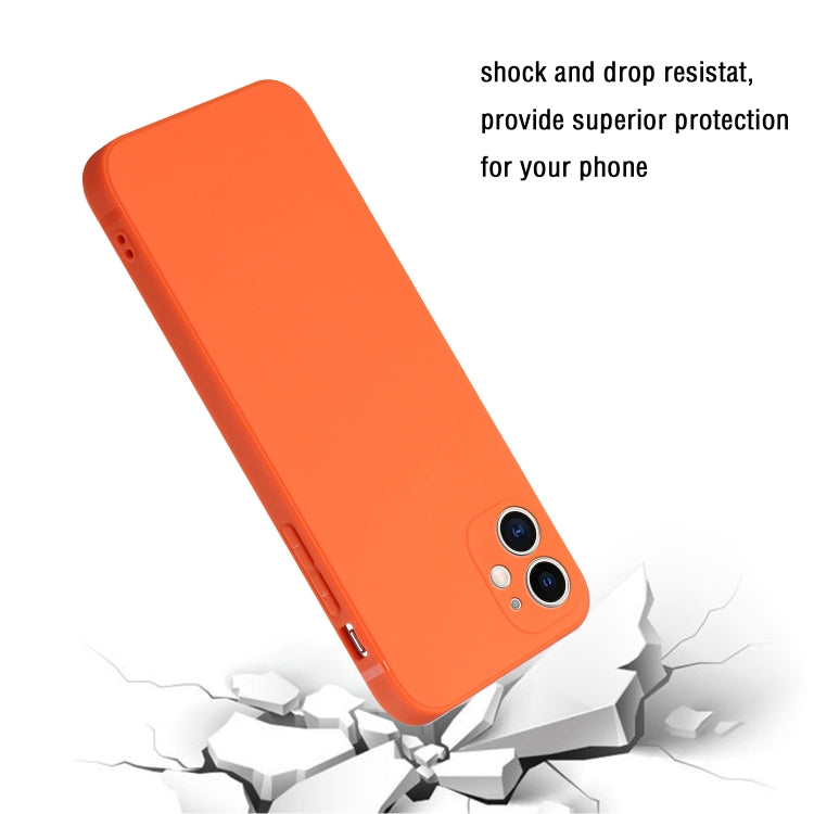MATT Silikónový obal pre Apple iPhone 11 - oranžový