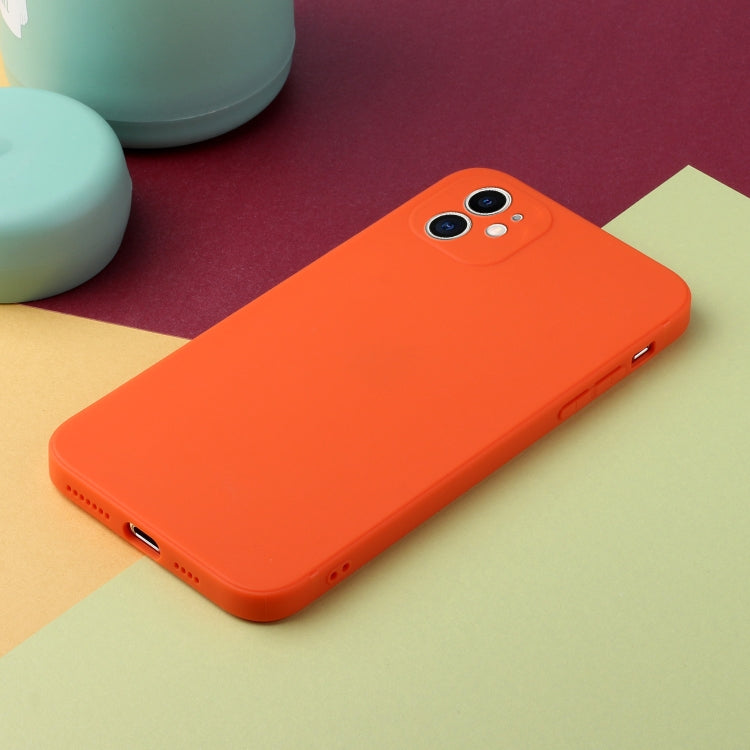MATT Silikónový obal pre Apple iPhone 11 - oranžový