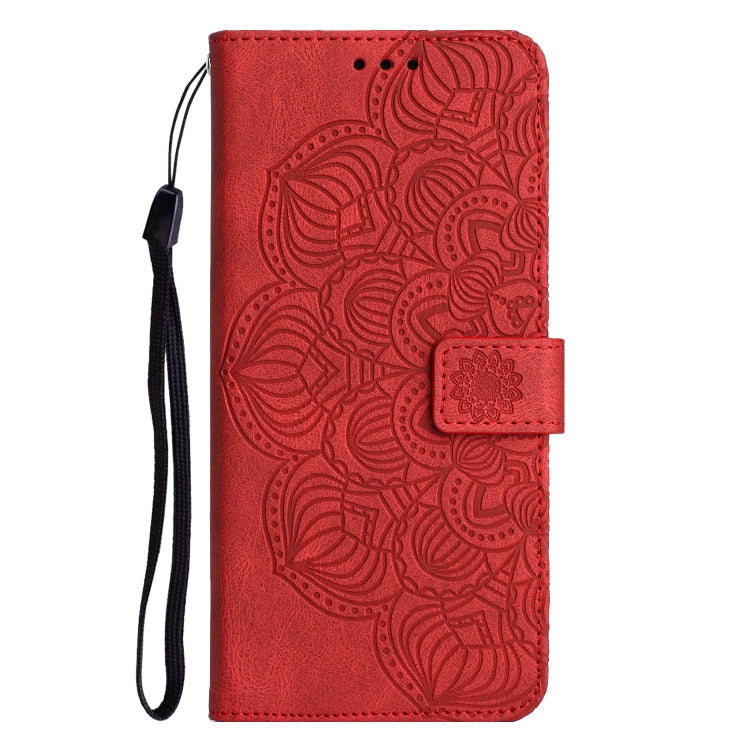 MANDALA Knižkové puzdro pre Samsung Galaxy S23 FE - červené