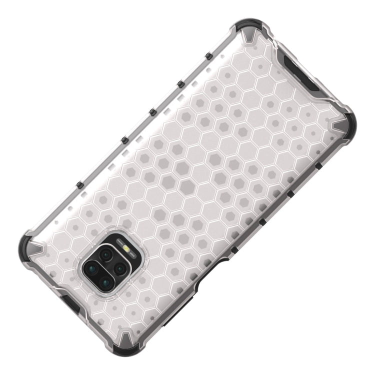 HONEYCOMB Tvrdený kryt pre Xiaomi Redmi Note 9S / Note 9 Pro - sivý