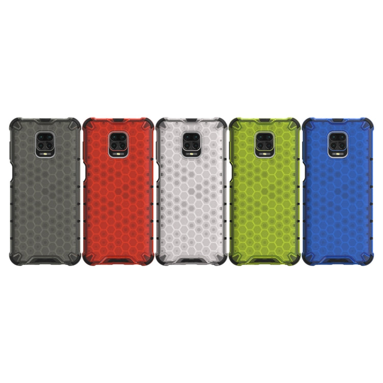 HONEYCOMB Tvrdený kryt pre Xiaomi Redmi Note 9S / Note 9 Pro - sivý