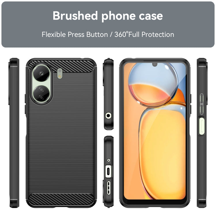 CARBON Zadný obal pre Xiaomi Poco C65 - čierny