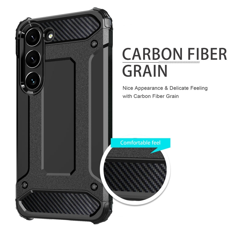 HYBRID ARMOR Tvrdený kryt na Samsung Galaxy S23 5G - sivý