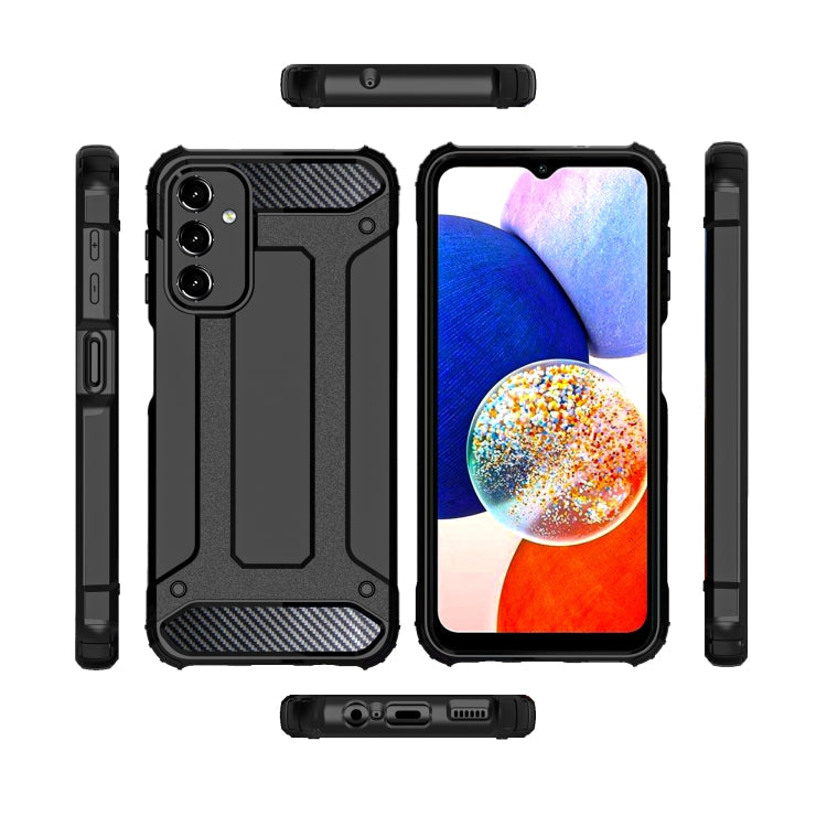 HYBRID ARMOR Tvrdený kryt na Samsung Galaxy A14 / A14 5G - sivý