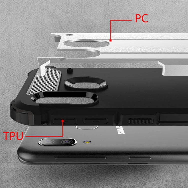 HYBRID ARMOR Tvrdený kryt na Samsung Galaxy A20e - červený