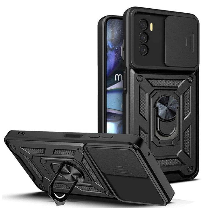 SLIDING Tvrdený kryt pre Motorola Moto G42 - čierny