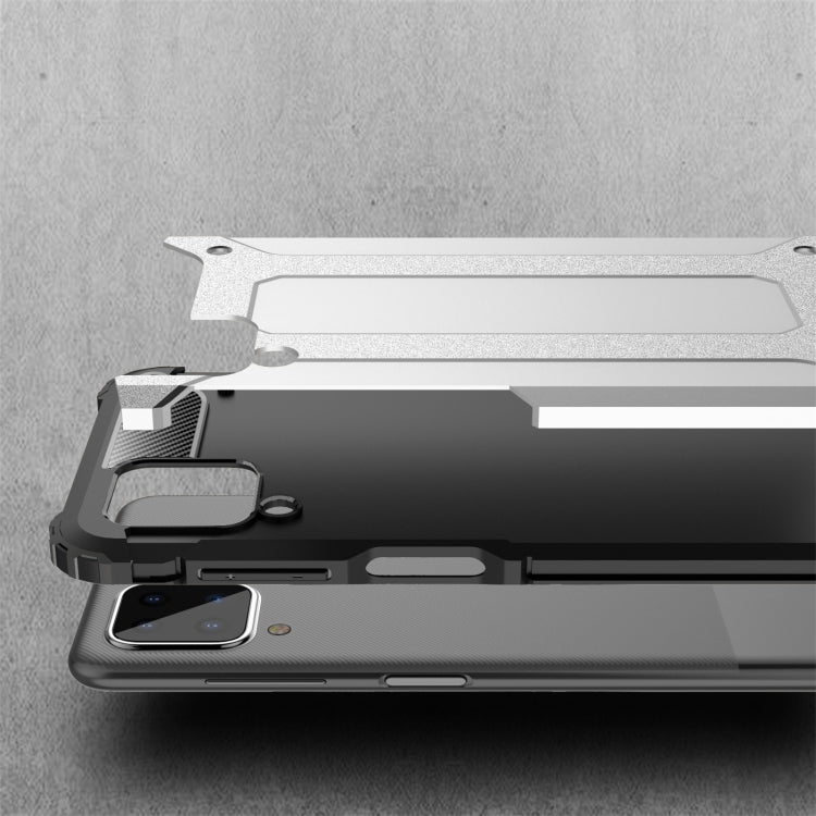 HYBRID ARMOR Tvrdený kryt na Samsung Galaxy A12 - červený