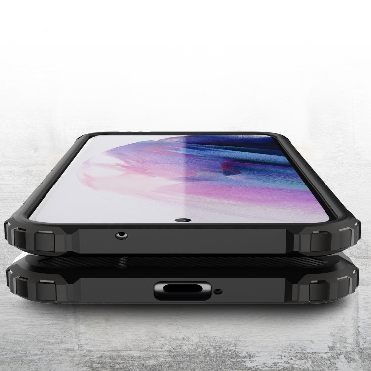HYBRID ARMOR Tvrdený kryt na Samsung Galaxy S21 FE - čierny