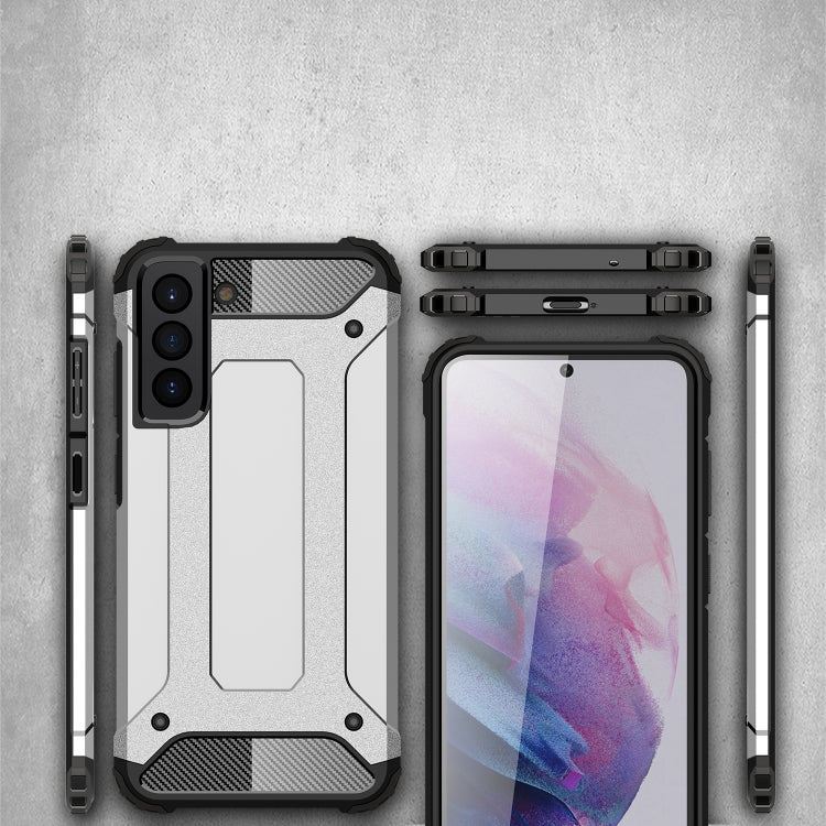 HYBRID ARMOR Tvrdený kryt na Samsung Galaxy S21 FE - čierny