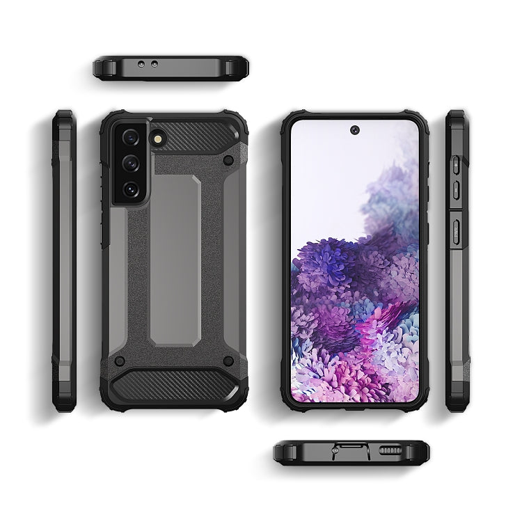 HYBRID ARMOR Tvrdený kryt na Samsung Galaxy S22 - sivý