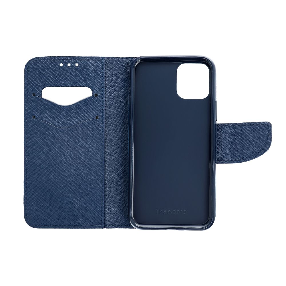 SKLO + PUZDRO 2v1 pre Motorola Moto G14 - Knižkové puzdro FANCY červeno modré