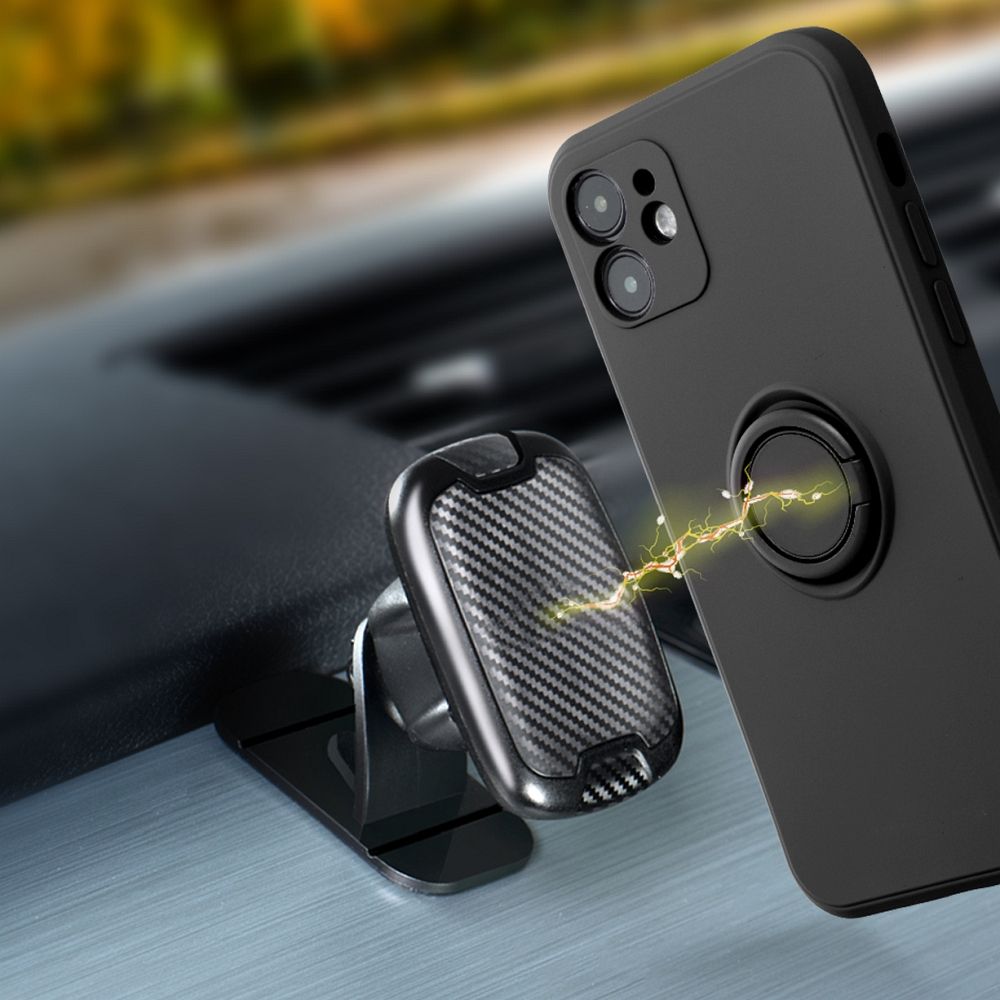 SILICONE RING Zadný kryt pre Samsung Galaxy A35 5G - čierny