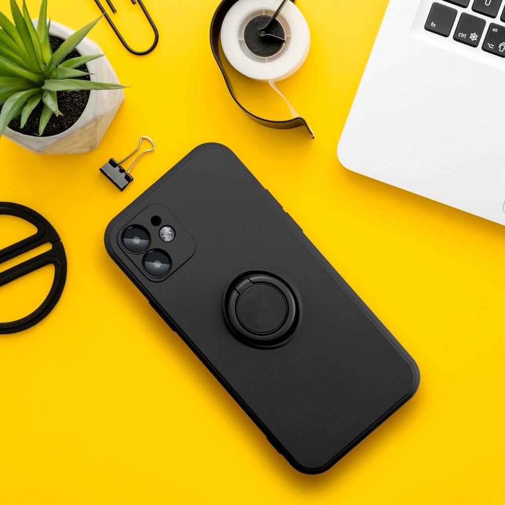SILICONE RING Zadný kryt pre Samsung Galaxy A35 5G - čierny