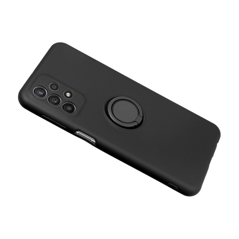 SILICONE RING Zadný kryt pre Samsung Galaxy A35 5G - čierny