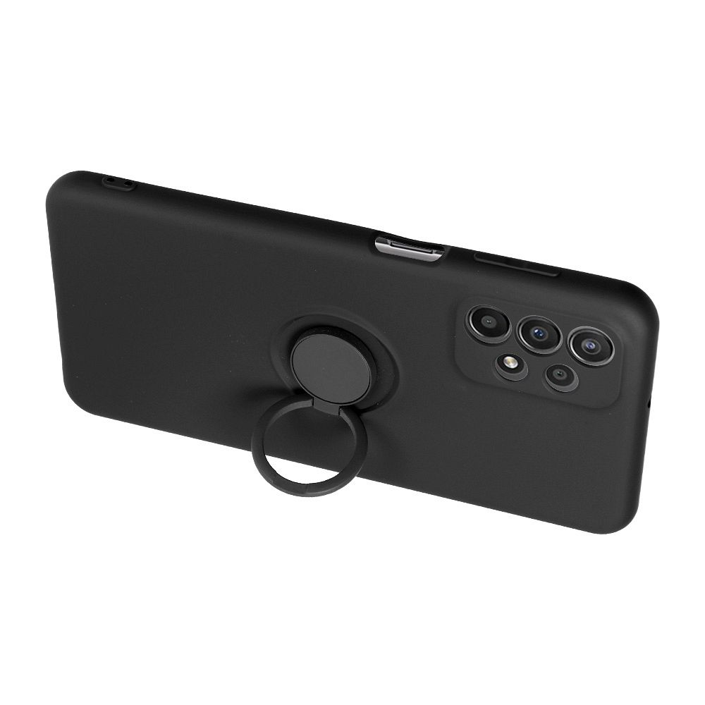 SILICONE RING Zadný kryt pre Samsung Galaxy A35 5G - čierny