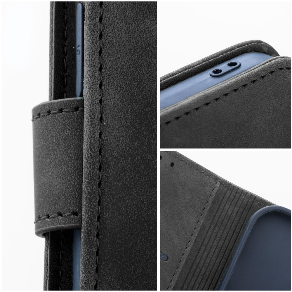 TENDER Knižkové puzdro pre Xiaomi Redmi Note 13 - čierne