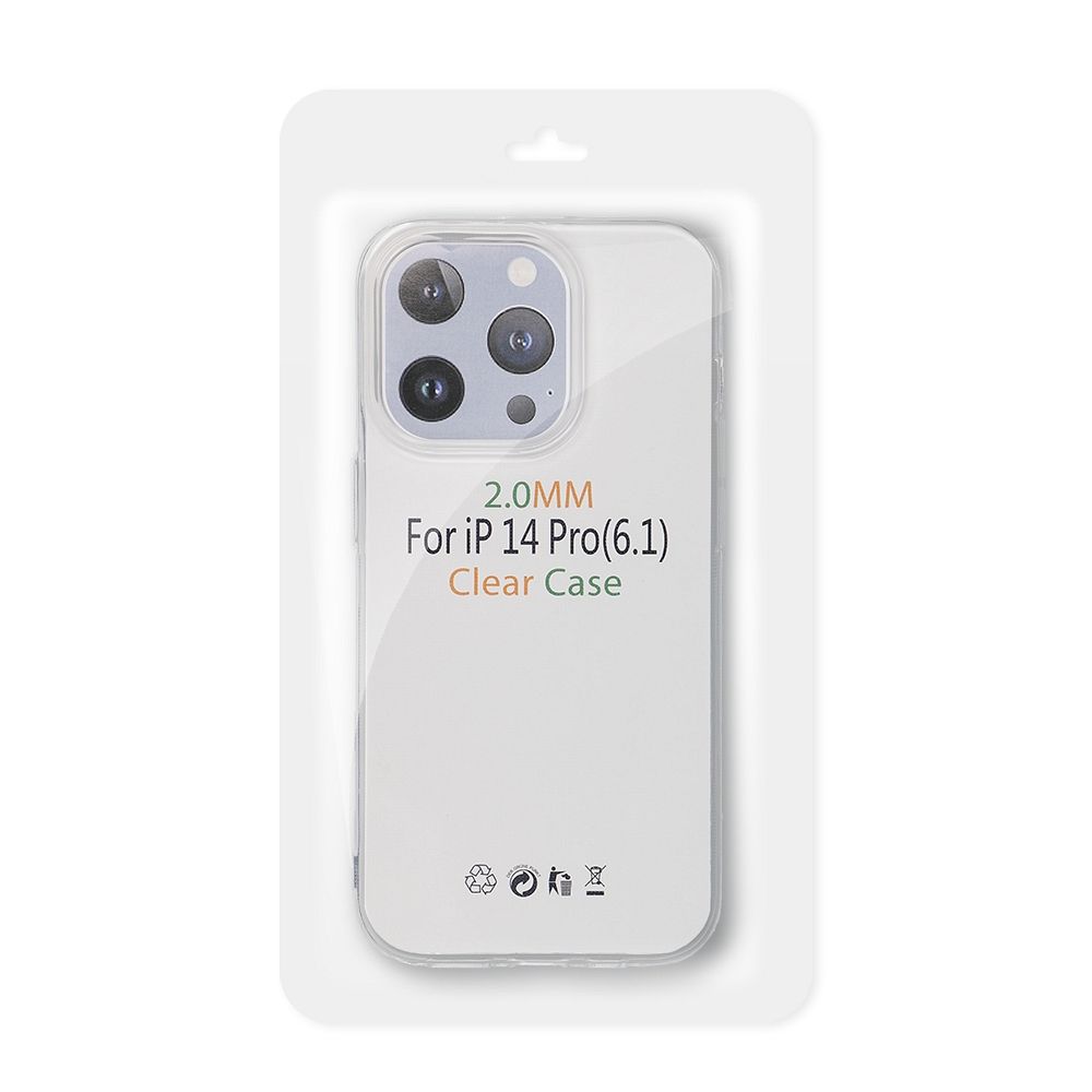 Priehľadný gélový obal 2.0mm pre Xiaomi Redmi Note 13 PRO+ 5G - transparentný