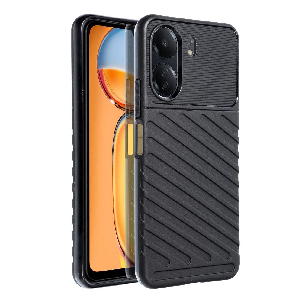 THUNDER Zadný kryt pre Xiaomi Redmi 13C / POCO C65 - čierny