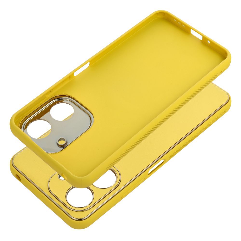 LEDER Zadný kryt pre Xiaomi Redmi 13C / POCO C65 - žltý