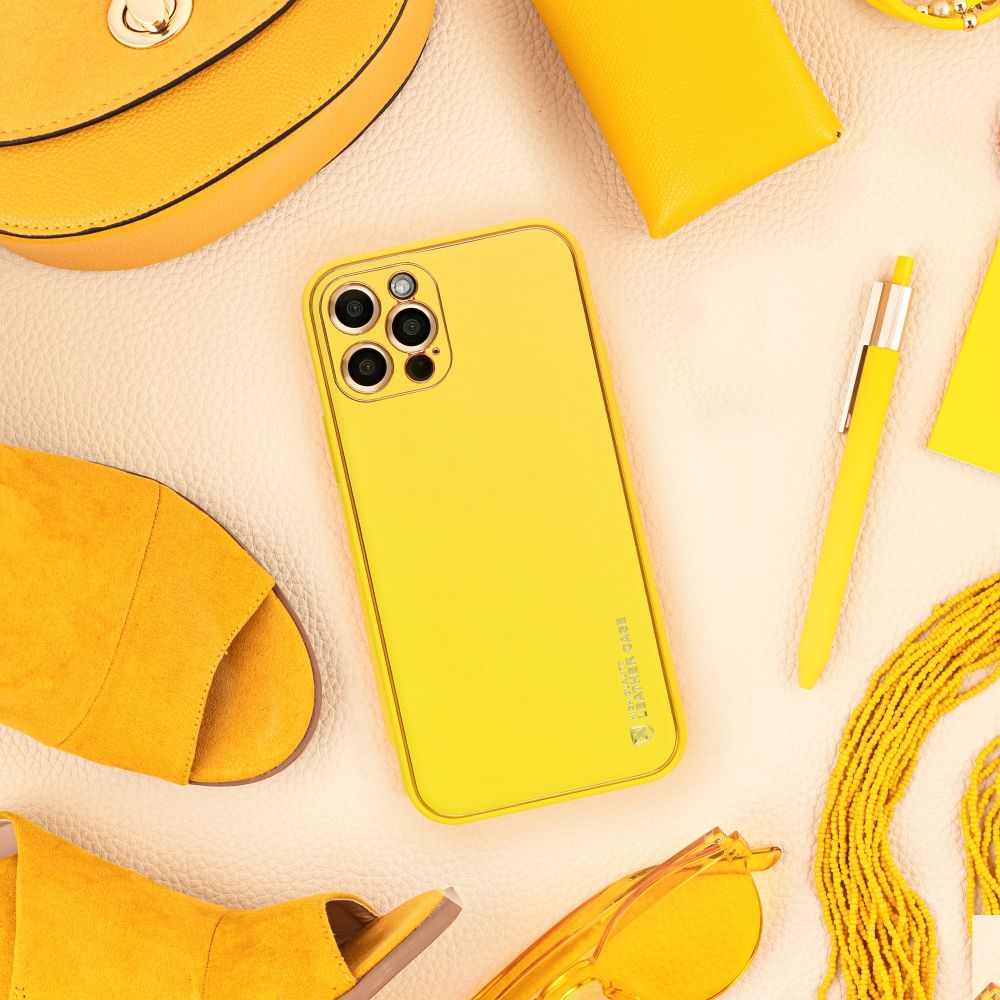 LEDER Zadný kryt pre Xiaomi Redmi 13C / POCO C65 - žltý