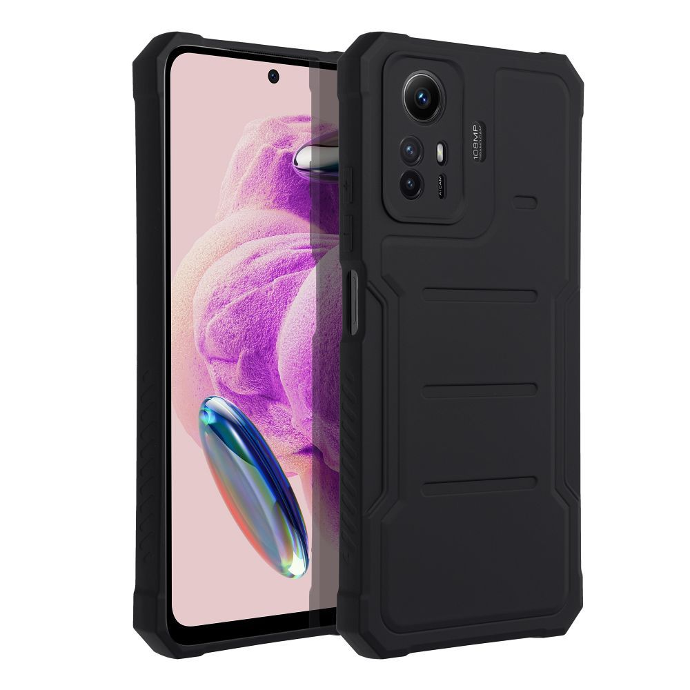 HEAVY DUTY Zadný kryt pre Xiaomi Redmi Note 12S - čierny