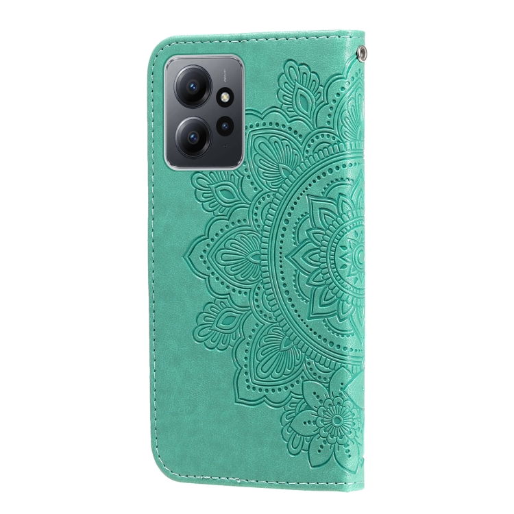 Knižkové puzdro pre Xiaomi Redmi Note 12 - Knižkové MANDALA zelené