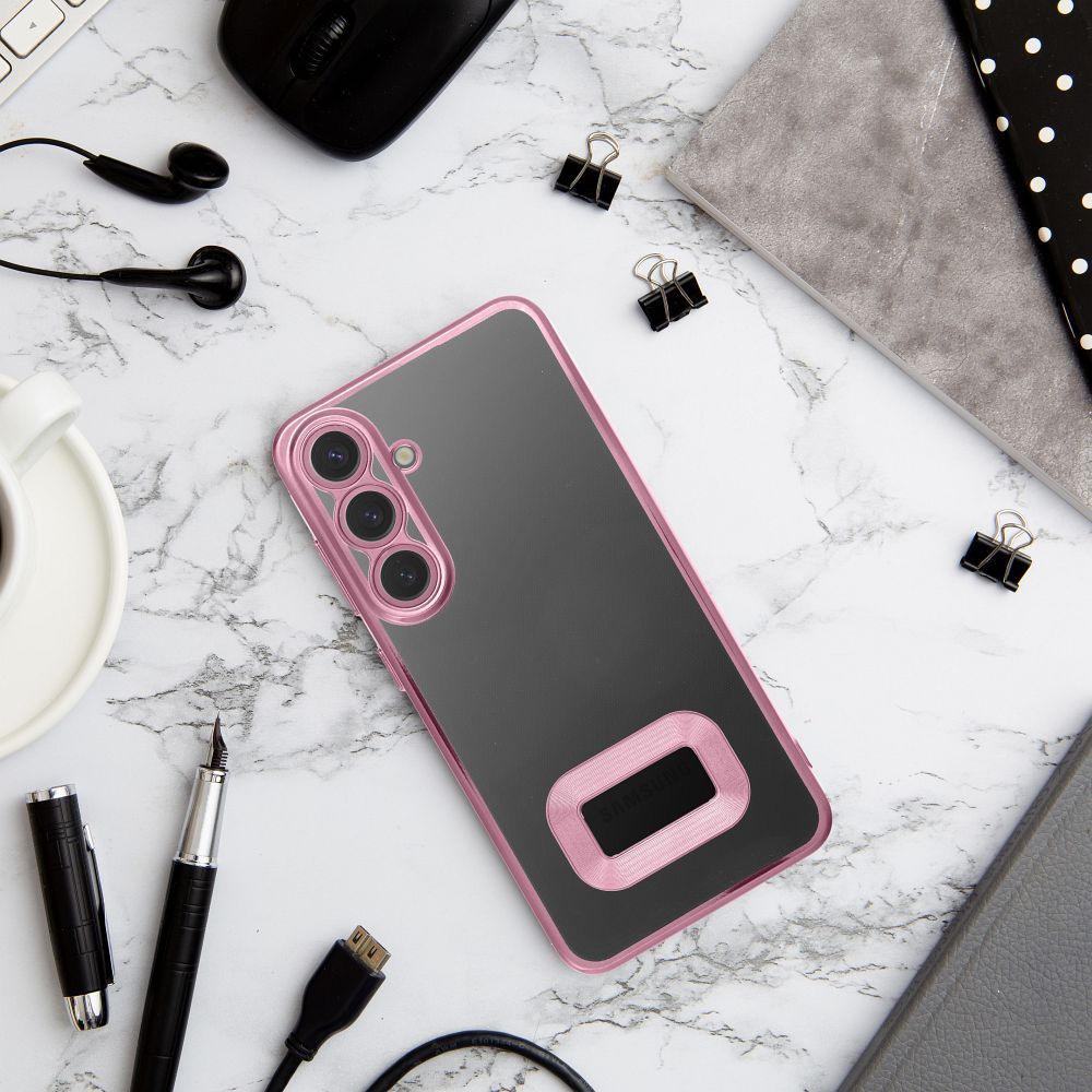 GLAM Zadný silikónový kryt pre Honor X7b - rose gold