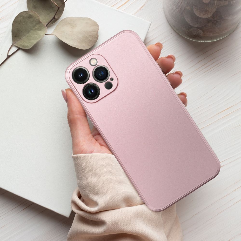 METALICKÉ puzdro na Apple iPhone 16 Plus ružové