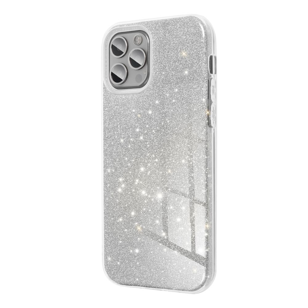 SHINING Puzdro Apple iPhone 16 strieborné