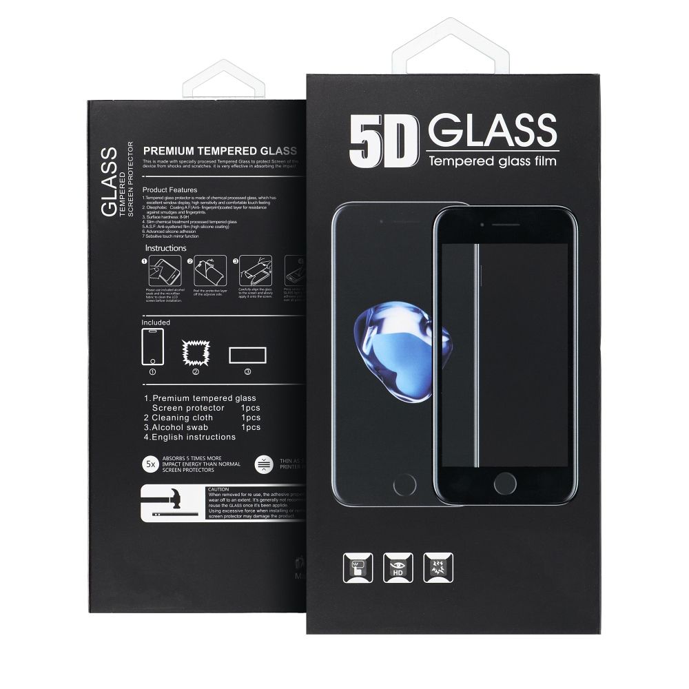 Tvrdené sklo 5D Full Glue pre Apple iPhone 16 Pro čierne