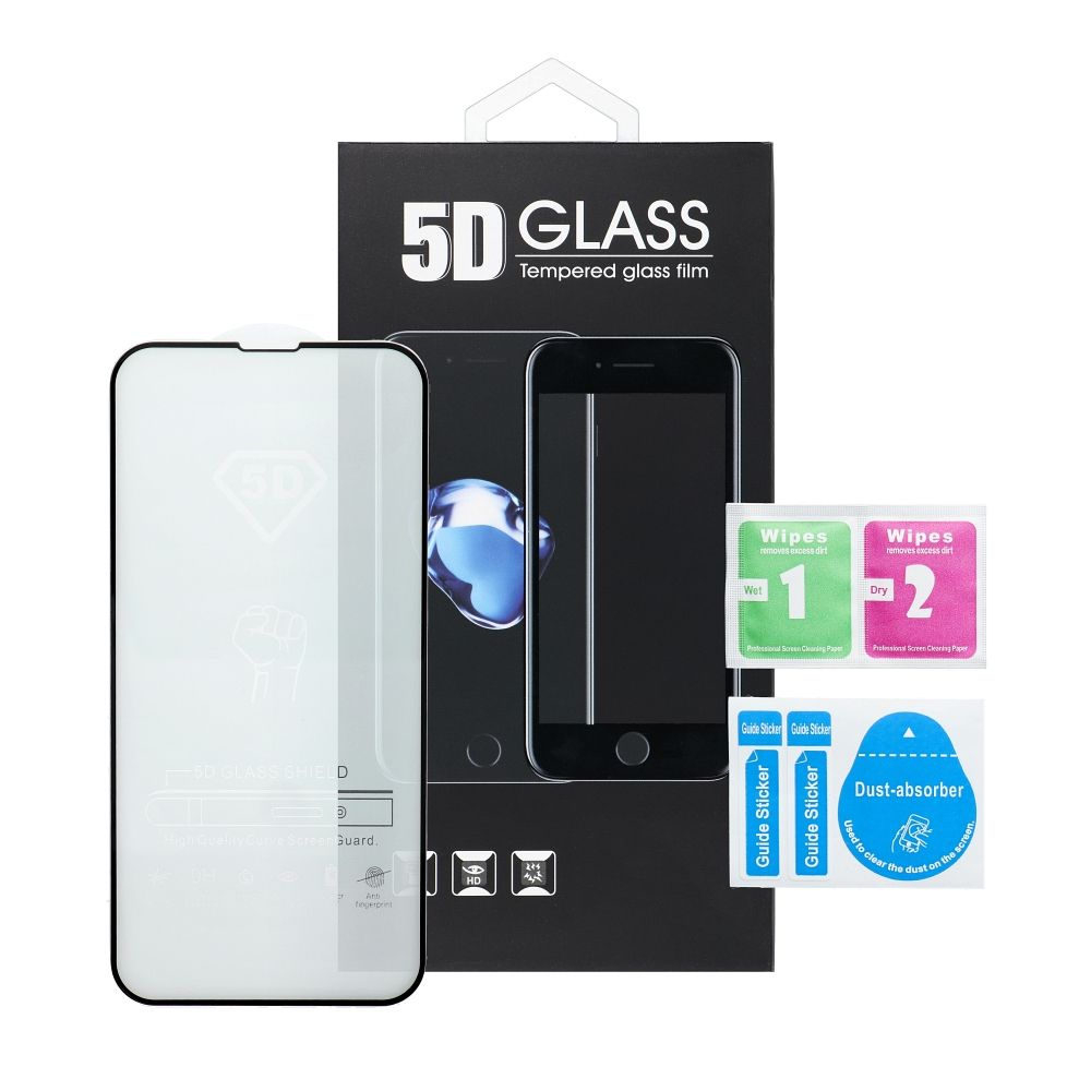 Tvrdené sklo 5D Full Glue pre Apple iPhone 16 Pro čierne