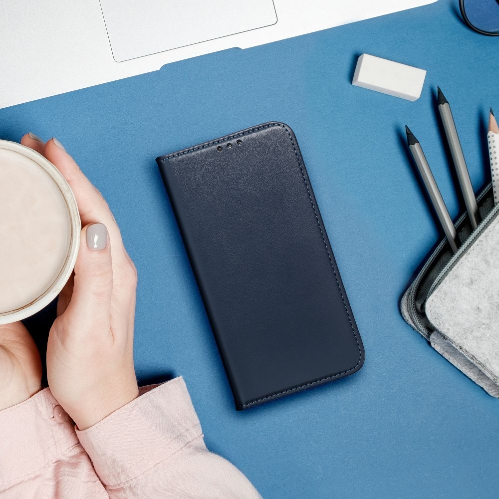 Knižkové puzdro SMART MAGNETO Apple iPhone 16 navy