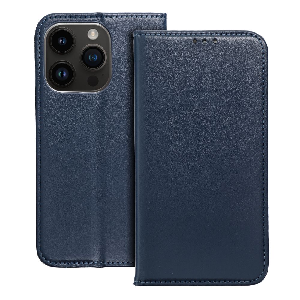 Knižkové puzdro SMART MAGNETO na Apple iPhone 16 Pro navy