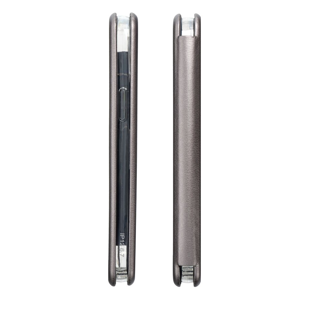 Knižkové puzdro ELEGANCE pre Samsung Galaxy S25 šedé