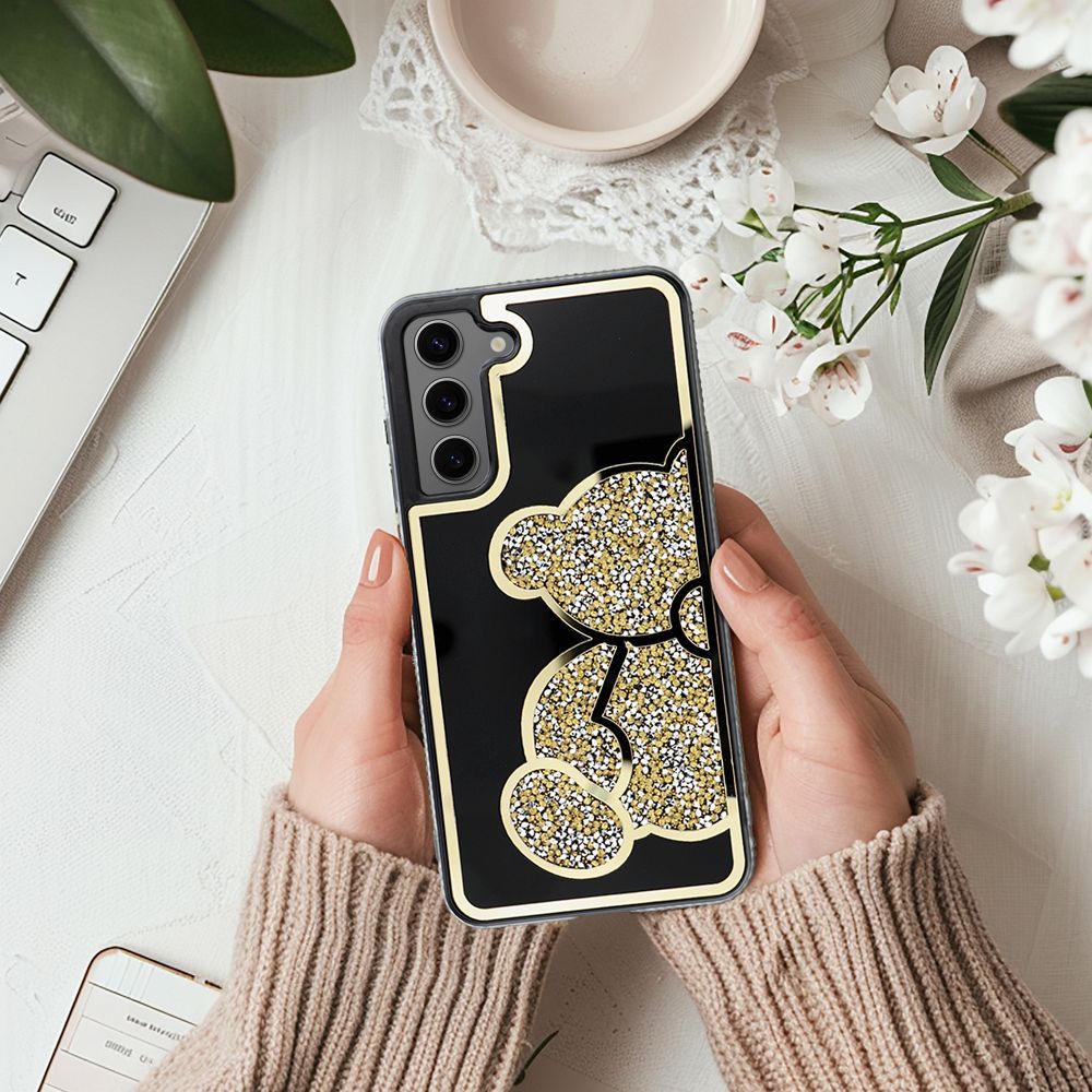 Púzdro MEDVEĎOV pre Samsung Galaxy S25 Plus zlaté
