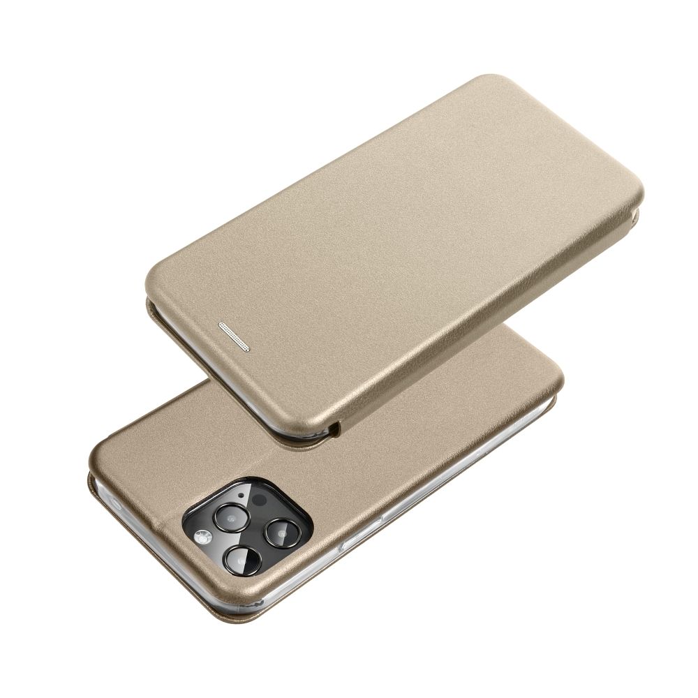 Knižkové puzdro ELEGANCE pre Samsung Galaxy S25 zlaté